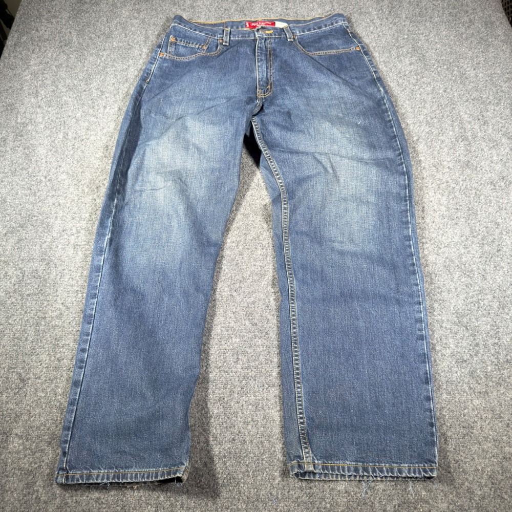 Levi's 569 Loose Straight Jeans Mens 34x32 Blue Vintage Denim